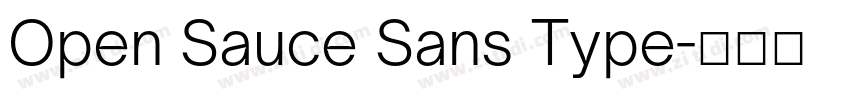 Open Sauce Sans Type字体转换